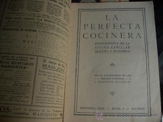 Libros antiguos: LA PERFECTA COCINERA a&ntilde;os 30, 2 tomos - Foto 3