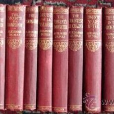 Libros antiguos: DUMAS, ALEXANDRE: COLLECTION OF 17 TITLES OF DUMAS- CA. 1920. Lote 27468950
