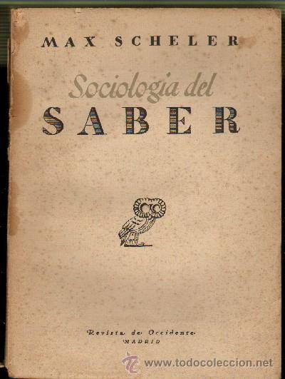 Libros antiguos: SOCIOLOGIA DEL SABER. SCHELER, MAX. A-ENS-060 - Foto 1