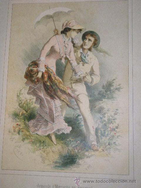 Libros antiguos: LA DAMA DE LAS CAMELIAS - ALBUM DE PLANAS - Foto 5