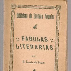 Libros antiguos: FABULAS LITERARIAS / T. DE IRIARTE. MADRID, 193?. 17X11CM. 125 P.. Lote 22756060
