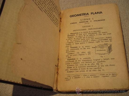 Libros antiguos: Lecciones Elementales de Geometr&iacute;a - Foto 1