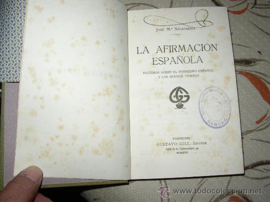 Libros antiguos: La Afirmaci&oacute;n Espa&ntilde;ola,1917 - Foto 2