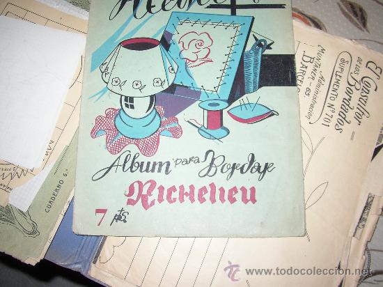 Libros antiguos: ALBUM MUESTRAS DE BORDADOS A&Ntilde;OS 1920