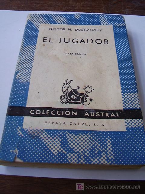 Libros antiguos: El jugador     Feodor M, Dostoyevski - Foto 2