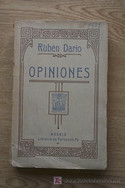 Libros antiguos: Opiniones. Dar&iacute;o (Rub&eacute;n) - Foto 1