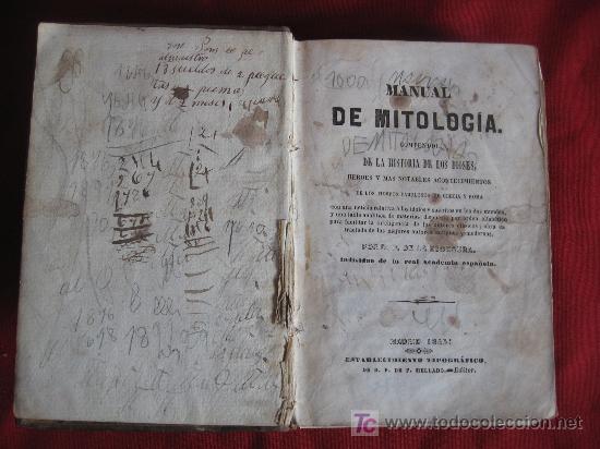 Libros antiguos: MANUAL DE MITOLOGIA - 1845 - Foto 2
