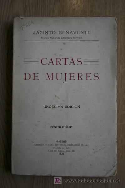 Libros antiguos: Cartas de mujeres. Benavente (Jacinto) - Foto 1