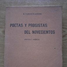 Libros antiguos: POETAS Y PROSISTAS DEL NOVECIENTOS. (ESPAÑA Y AMÉRICA). CANSINOS ASSENS (R.). Lote 21206590