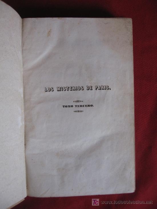 Libros antiguos: LOS MISTERIOS DE PARIS 1844 - Foto 16