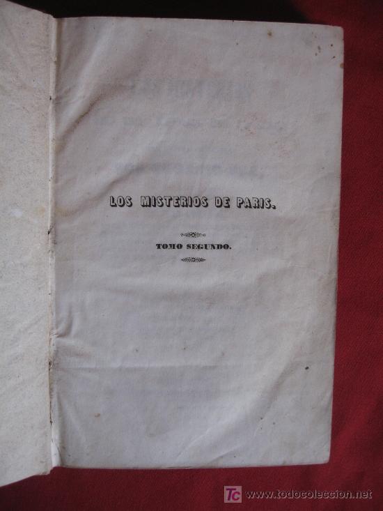 Libros antiguos: LOS MISTERIOS DE PARIS 1844 - Foto 10