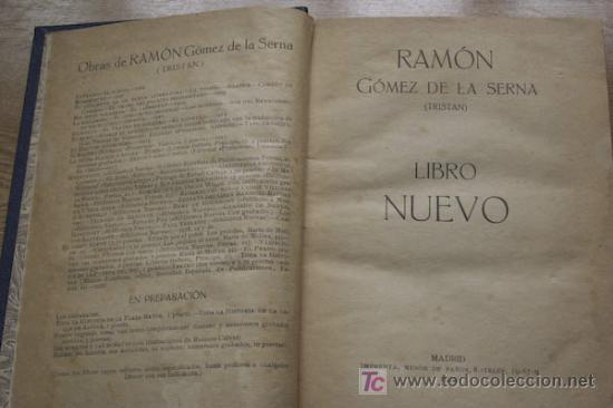 Libros antiguos: Libro nuevo. G&oacute;mez de la Serna (Ram&oacute;n) - Foto 1