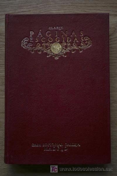 Libros antiguos: P&aacute;ginas escogidas. Clar&iacute;n - Foto 1