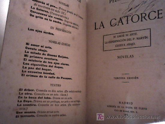 Libros antiguos: la catorce (p. mata, 1918) - Foto 2