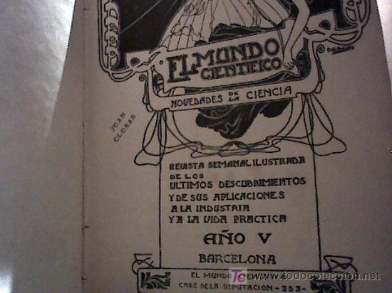 Libros antiguos: el mundo cientifico (numeros del a&ntilde;o V, 1903) - Foto 3