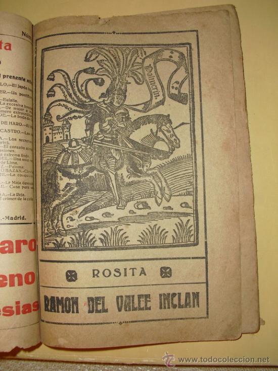 Libros antiguos: 1917  ROSITA   VALLE-INCLAN - Foto 1