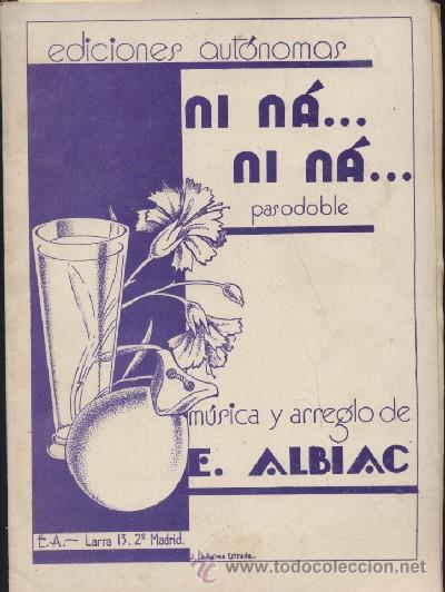 Antiquarische B&uuml;cher: NI NA&hellip;. NI NA&hellip; PASODOBLE  (A/ MU- 048, 2)