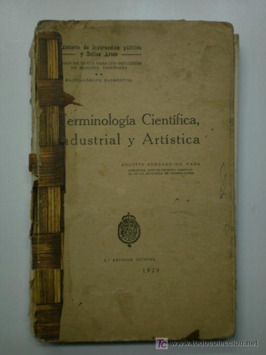 Libros antiguos: TERMINOLOGIA CIENTIFICA INDUSTRIAL Y ARTISTICA - Foto 1