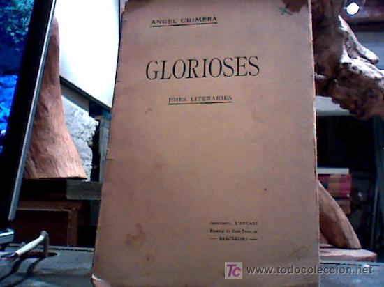 Libros antiguos: glorioses (angel guimer&agrave;, 1909?) - Foto 1