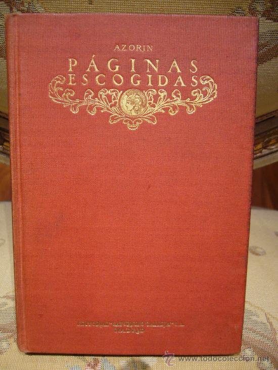 Libros antiguos: AZORIN ,PAGINAS ESCOGIDAS - Foto 1