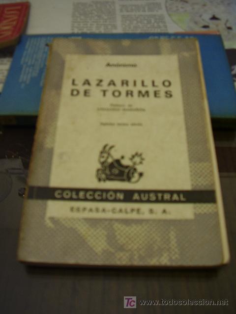 Libros antiguos: Lazarillo de Tormes, Espasa-Calpe S.A. - Foto 1