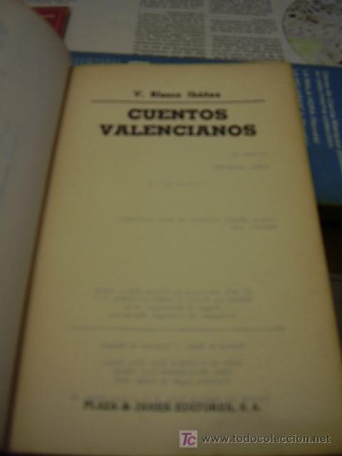 Libros antiguos: Cuentos Valencianos, Vicente Blasco Iba&ntilde;ez - Foto 3