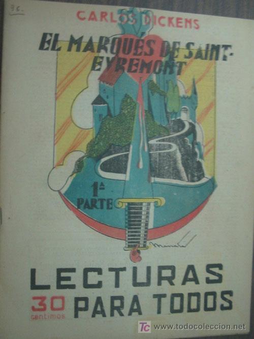 Libros antiguos: EL MARQU&Eacute;S DE SAINT-EVREMONT (1&ordf; y 2&ordf; parte). DICKENS, Carlos. 1933 - Foto 1