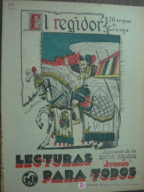 Libros antiguos: EL REGIDOR. LOZOYA, Marqu&eacute;s de. 1933 - Foto 1