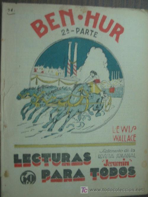 Libros antiguos: BEN.HUR (1&ordf; y 2&ordf; parte). WALLACE, Lewis. 1933 - Foto 2