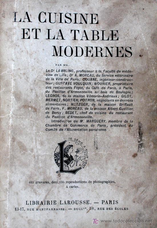 Libros antiguos: La Cuisine et la Table Moderne - Foto 1