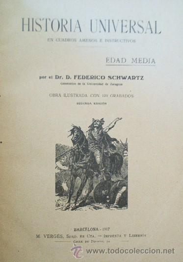 Libros antiguos: LA EDAD MEDIA - A&Ntilde;O 1917 - Foto 4