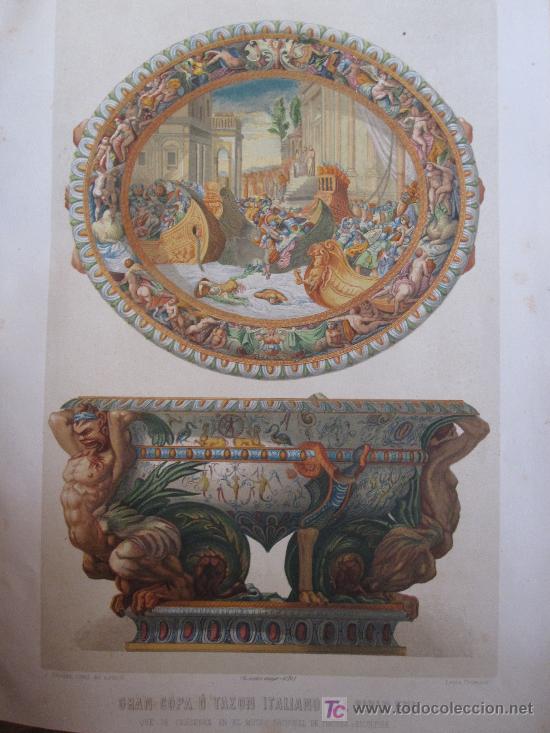 Antiquarische B&uuml;cher: GRAN COPA O TAZ&Oacute;N ITALIANO S. XVI, SEPARATA DEL MUSEO ESPA&Ntilde;OL DE ANTIG&Uuml;EDADES, S. XIX