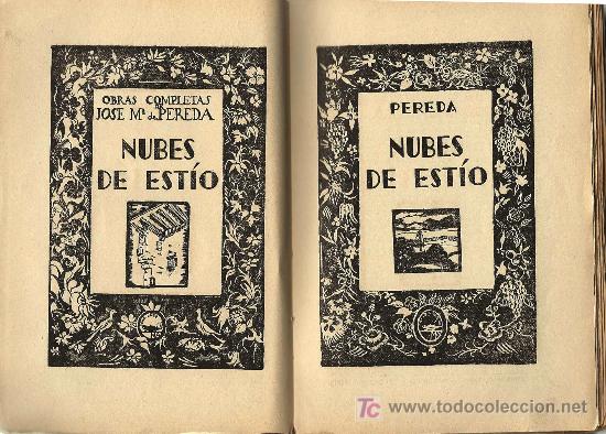 Libros antiguos: Nubes de est&iacute;o / Jose M&ordf; Pereda - 192? - Foto 1