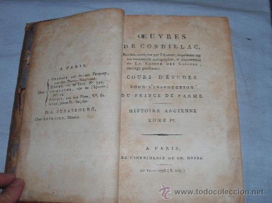 Libros antiguos: OE UVRES COMPLETES DE CONDILLAC - Foto 2