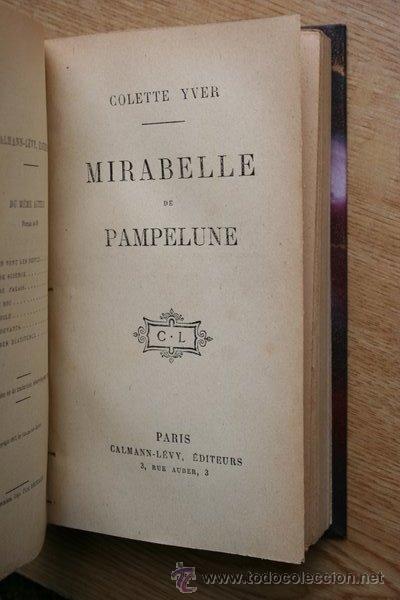 Libros antiguos: Mirabelle de Pampelune. Yver (Colette) - Foto 1