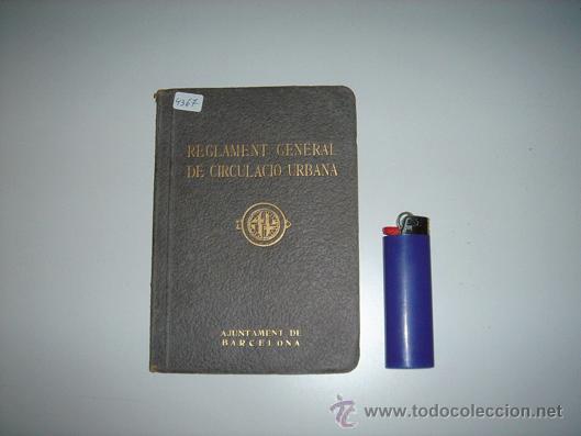 Libros antiguos: reglamento general de circulacion urbana - Foto 1
