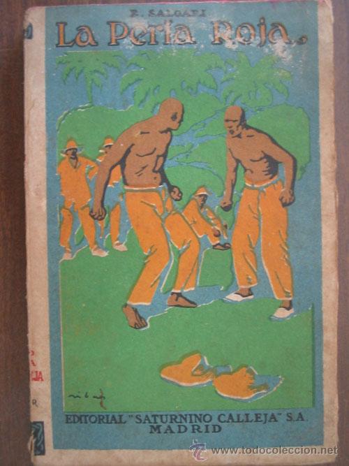 Libros antiguos: LA PERLA ROJA. SALGARI, E. Saturnino Calleja - Foto 1