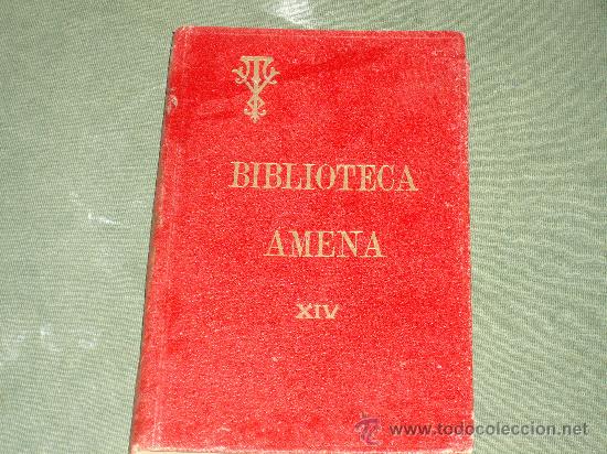 Libros antiguos: BIBLIOTECA AMENA- XIV - Foto 1