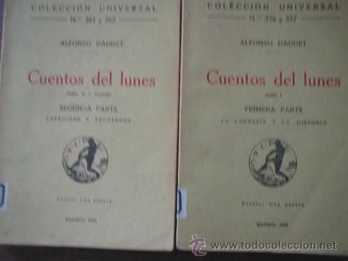 Libros antiguos: CUENTOS DEL LUNES (2 tomos). DAUDET, Alfonso. 1920-1. Calpe - Foto 1