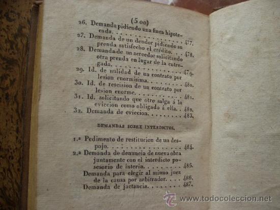 Libros antiguos: MANUAL DE PRACTICA FORENSE EN FORMA DE DI&Aacute;LOGO 4&ordf; edici&oacute;n TAPIA, Eugenio de - Foto 5