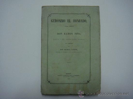 Libros antiguos: GER&Oacute;NIMO EL HONRADO. Ram&oacute;n Pi&ntilde;a - Foto 1