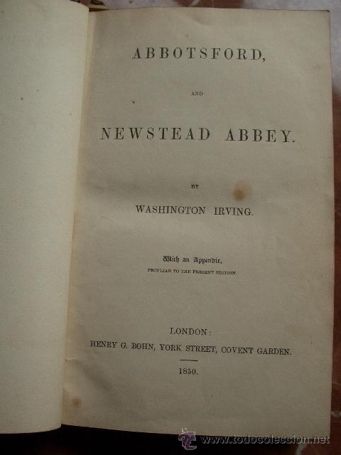 Libros antiguos: Washington Irving Newstead Abbey 1850 - Foto 7