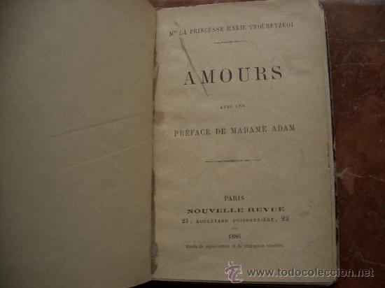 Libros antiguos: Raro Amours 1886 - Foto 3