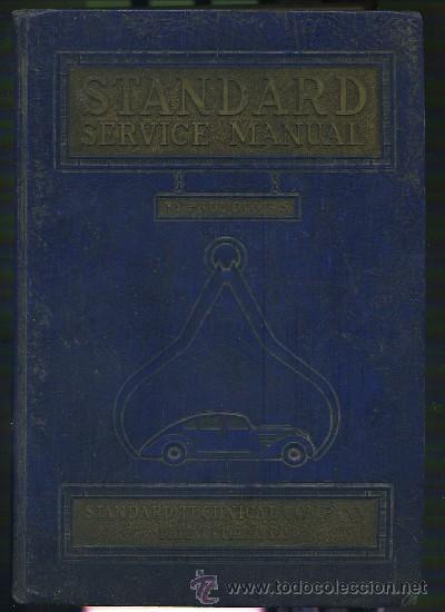 Libros antiguos: ESTANDAR SERVICE MANUAL - Foto 1