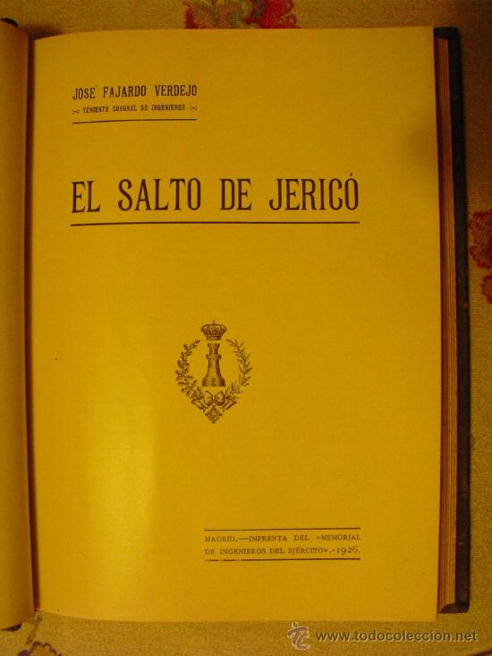 Libros antiguos: 1926 EL SALTO DE JERICO - Foto 1
