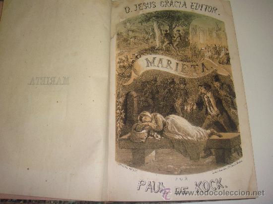 Libros antiguos: MARIETA. Paul de Kock - Foto 1