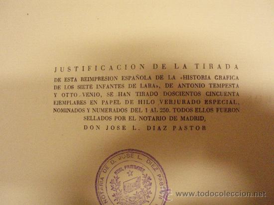 Libros antiguos: HISTORIA GRAFICA DE LOS SIETE INFANTES DE LARA - Foto 5