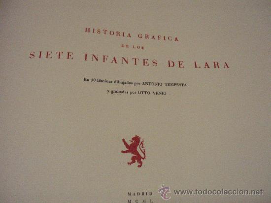 Libros antiguos: HISTORIA GRAFICA DE LOS SIETE INFANTES DE LARA - Foto 6