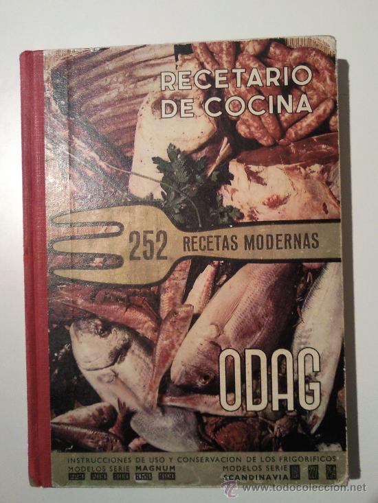 Libros antiguos: ODAG RECETAS DE COCINA - Foto 1