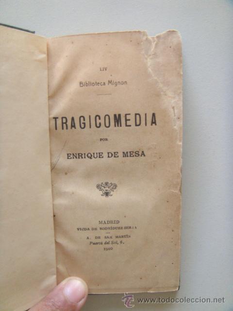 Antiquarische B&uuml;cher: MESA Enrique de: TRAGICOMEDIA.